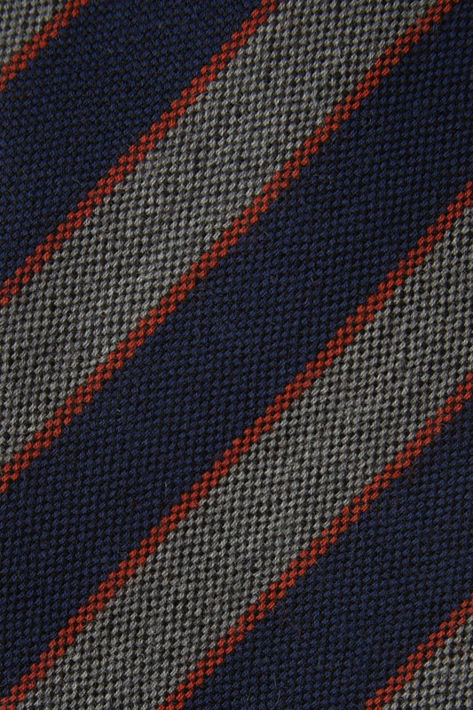 Regimental wool tie