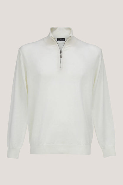 Sweater with a zipper up to the neck 