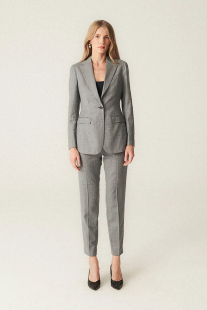Costume en laine gris Reda