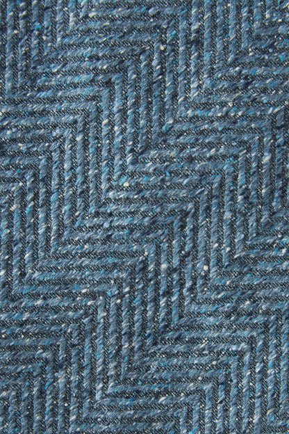 Raw silk herringbone tie