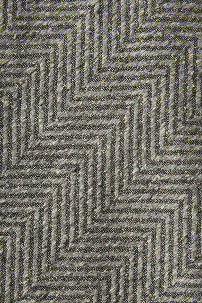 Raw silk herringbone tie