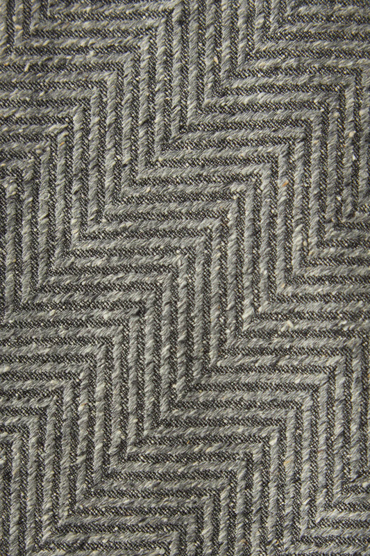 Raw silk herringbone tie