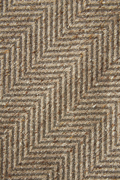 Raw silk herringbone tie