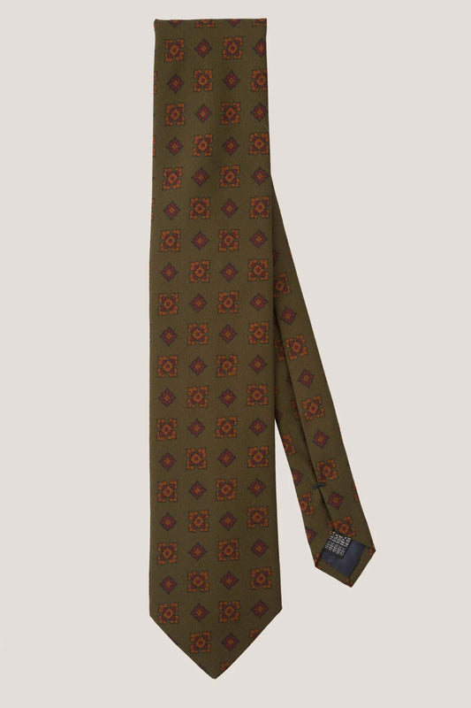 Matte silk tie