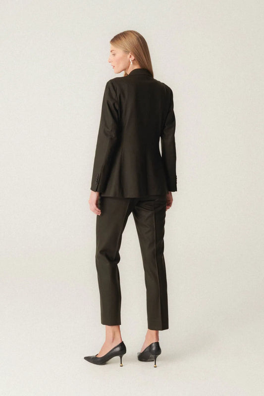 Costume en laine VBC vert foncé