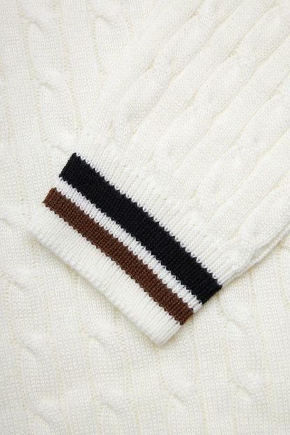 Pull de cricket écru