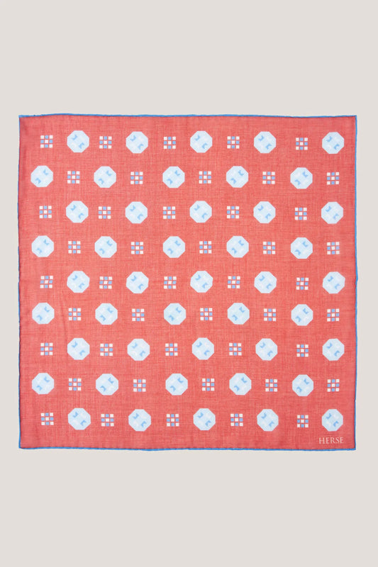 Pochette à motifs géométriques
