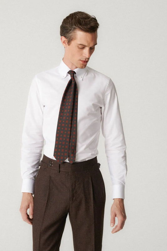 Pantalon en flanelle marron