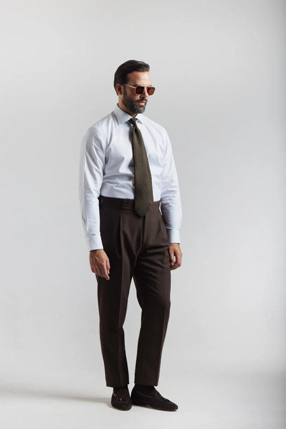 Brown 4-ply suit