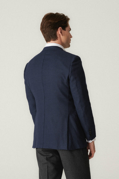 Graphite houndstooth jacket