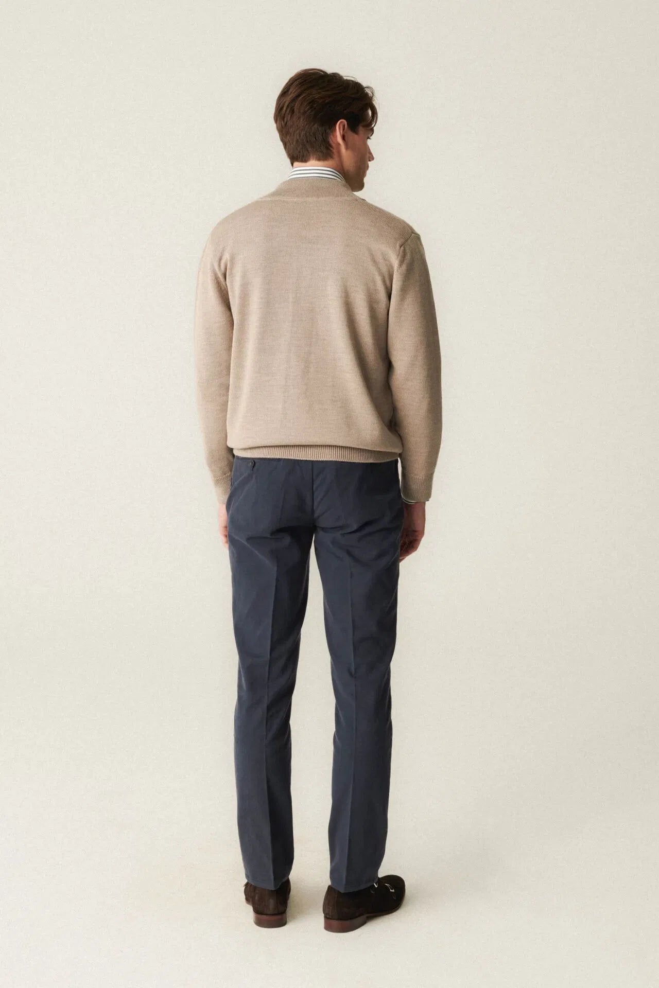 Granatowe spodnie Chino