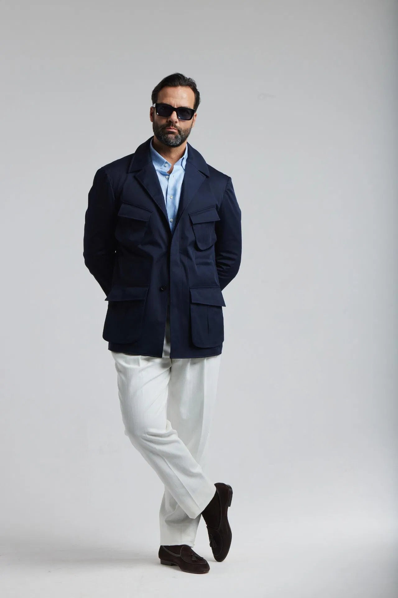 Granatowy Jungle Jacket