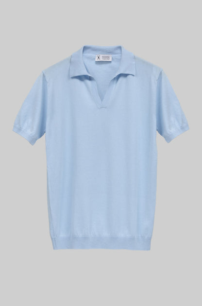 Knitted polo shirt 