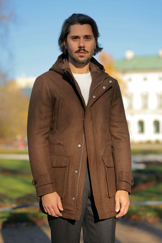 Olive green corduroy jungle jacket