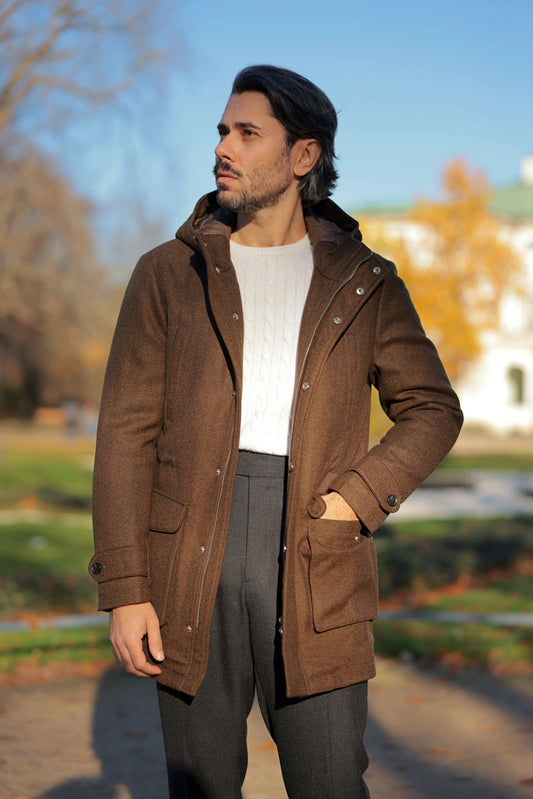 Olive green corduroy jungle jacket