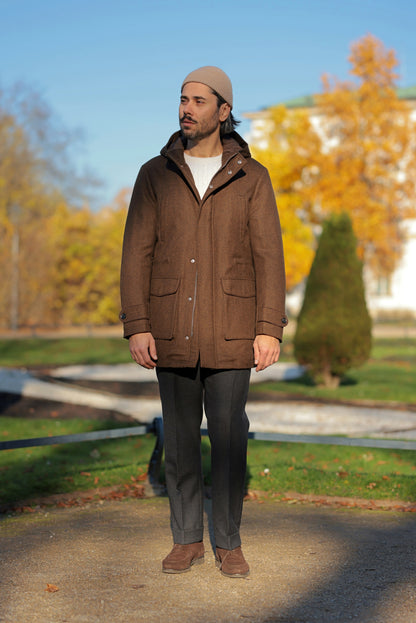 Olive green corduroy jungle jacket