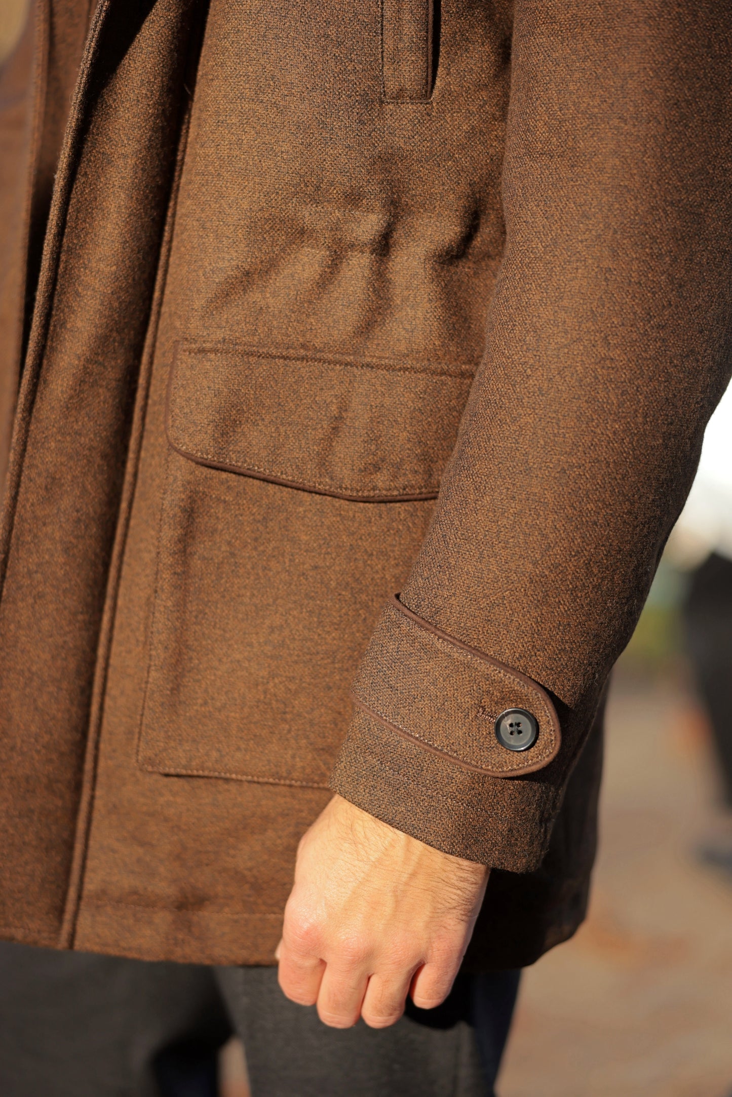 Olive green corduroy jungle jacket