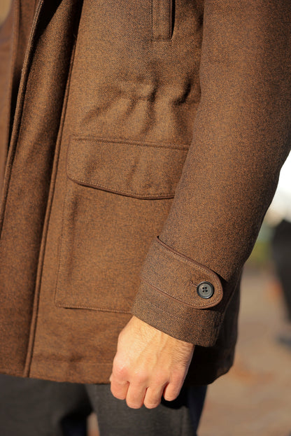 Olive green corduroy jungle jacket