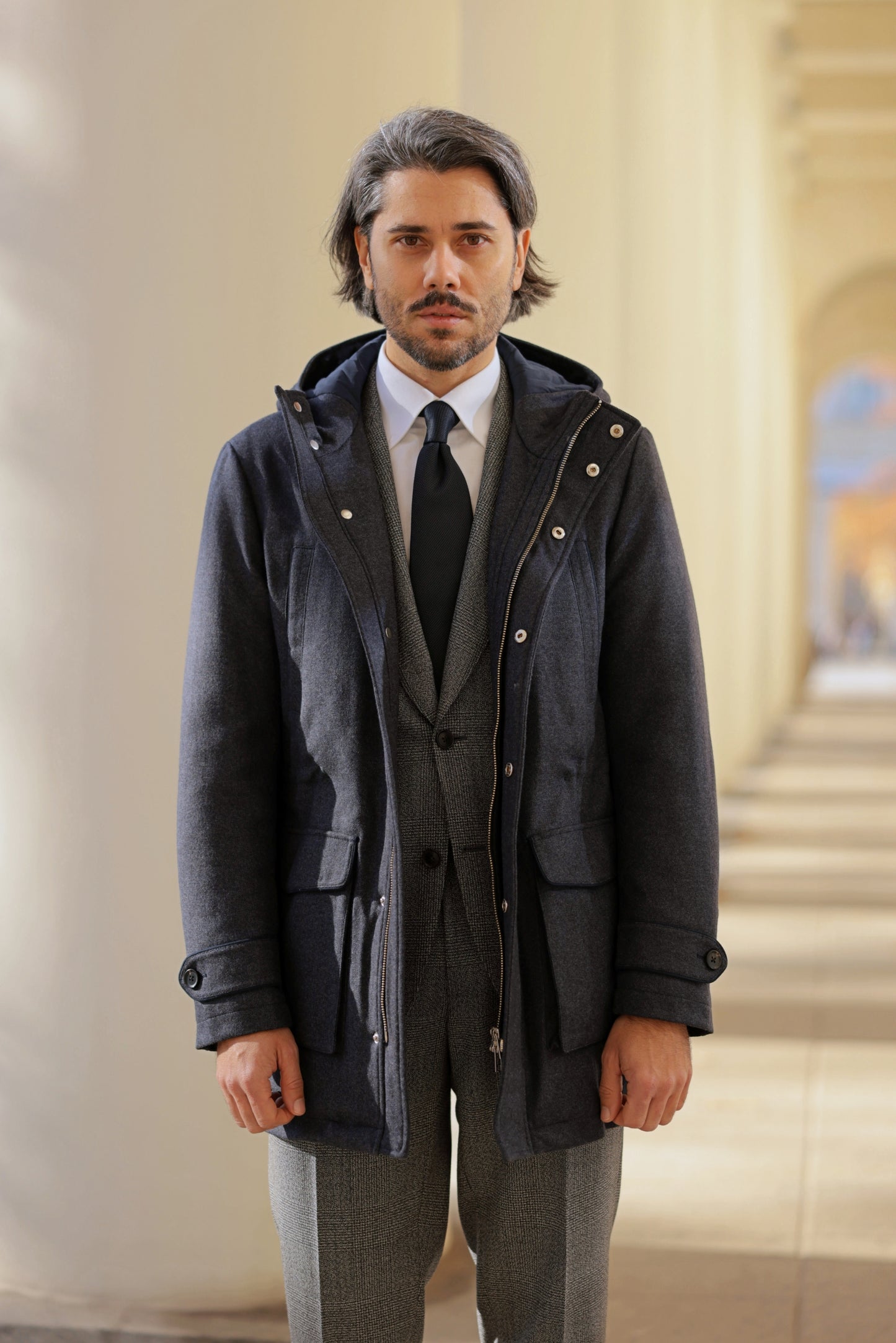 Olive green corduroy jungle jacket