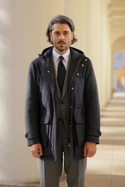 Olive green corduroy jungle jacket