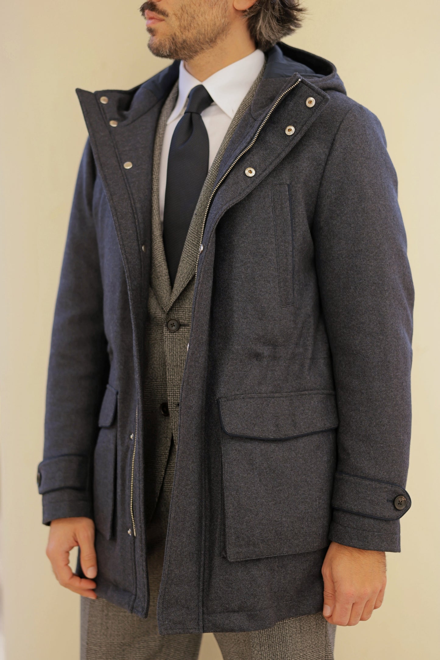 Olive green corduroy jungle jacket