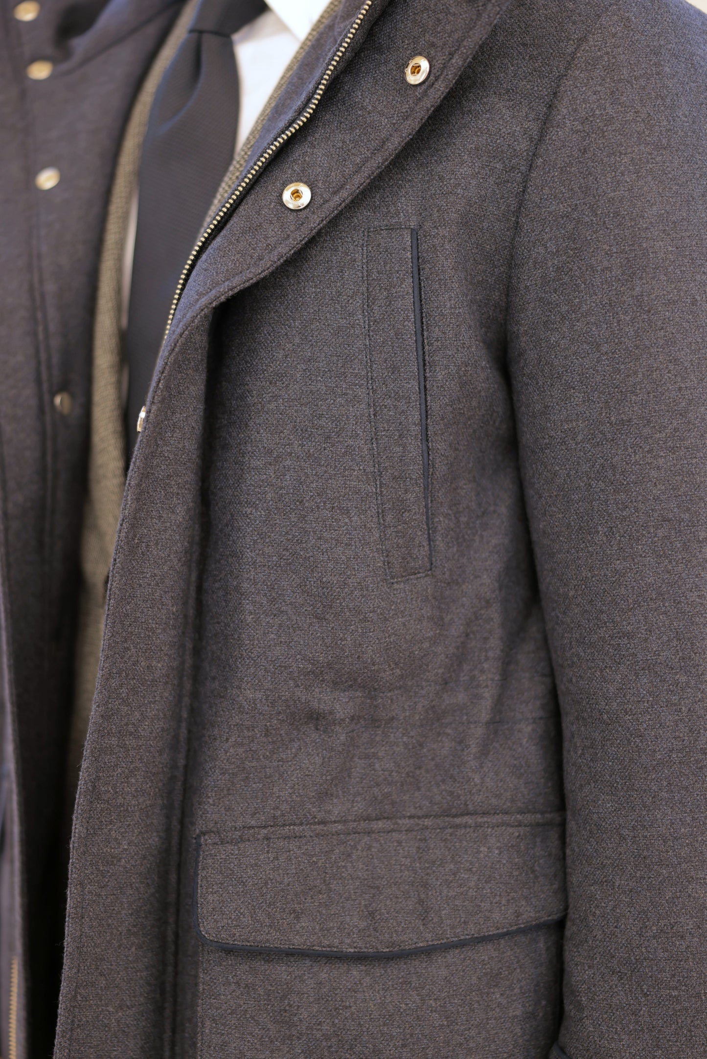 Olive green corduroy jungle jacket