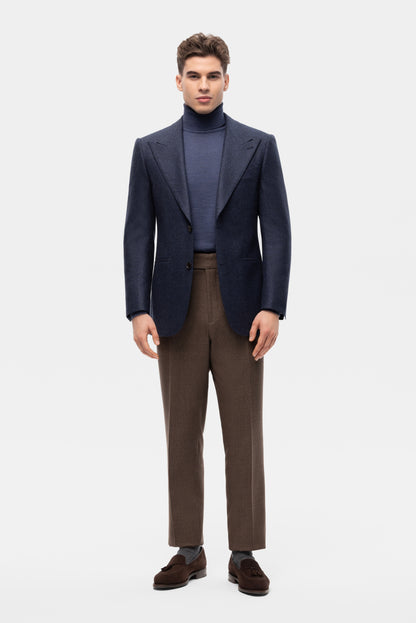 Burgundy-blue PoW checkered jacket