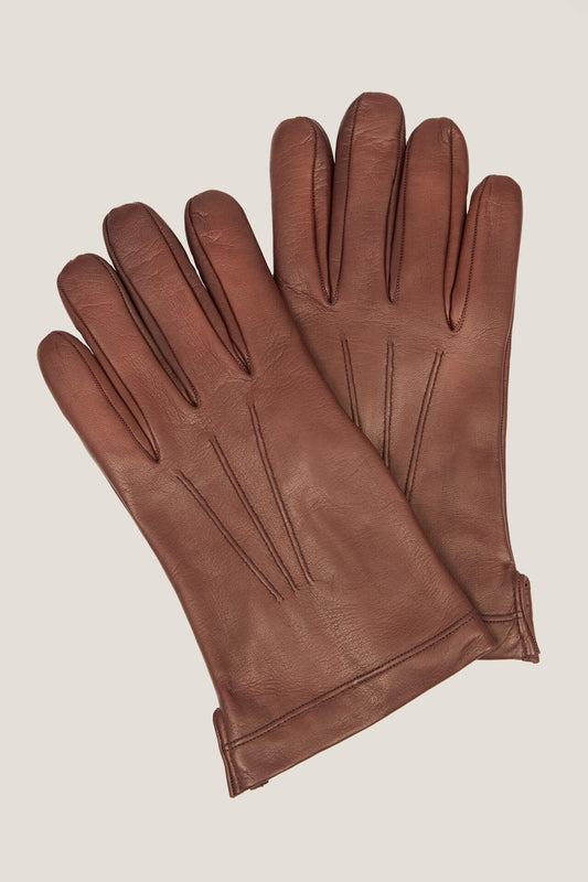 Gants en cuir marron clair