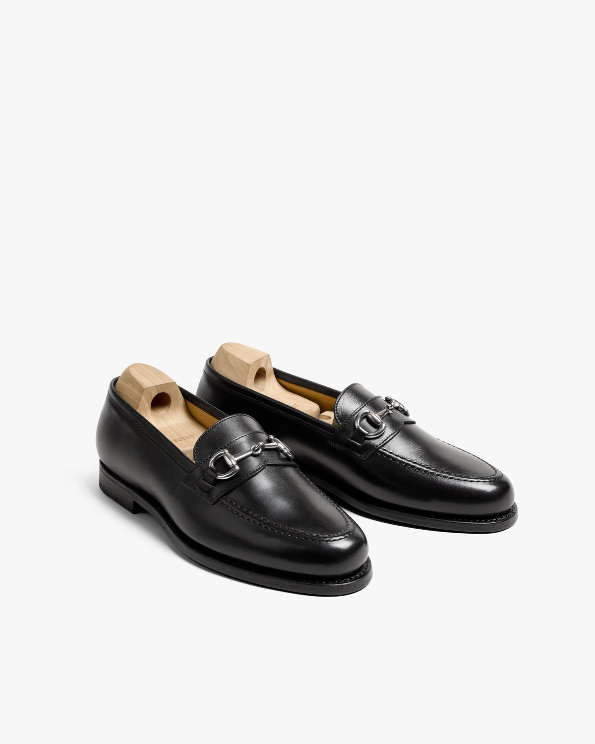 Czarne horse bit loafers Myrqvist