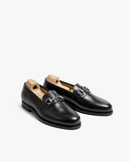 Czarne horse bit loafers Myrqvist