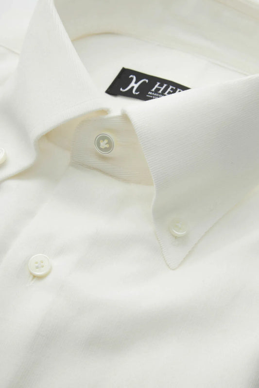 Chemise blanche en velours côtelé pour bébé