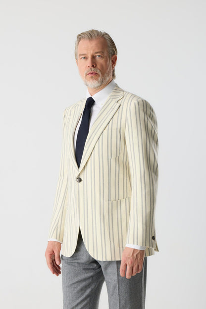 Kremowa marynarka Rowing Blazer z tkaniny Loro Piana