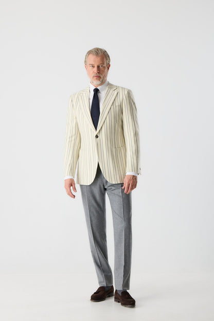 Kremowa marynarka Rowing Blazer z tkaniny Loro Piana