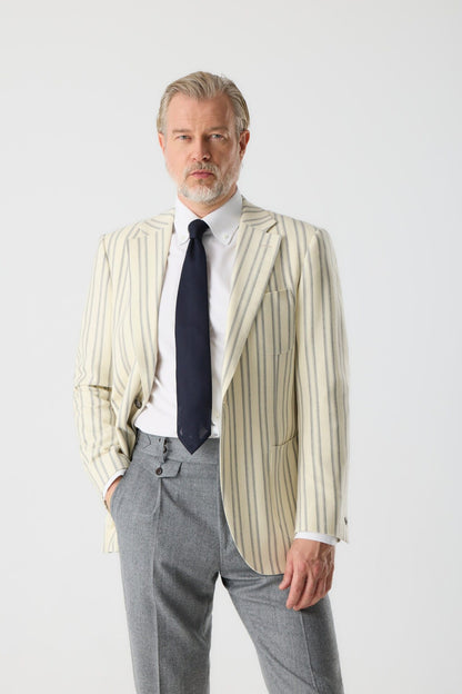 Kremowa marynarka Rowing Blazer z tkaniny Loro Piana