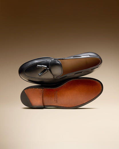 Myrqvist black tassel loafers