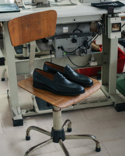 Myrqvist black penny loafers