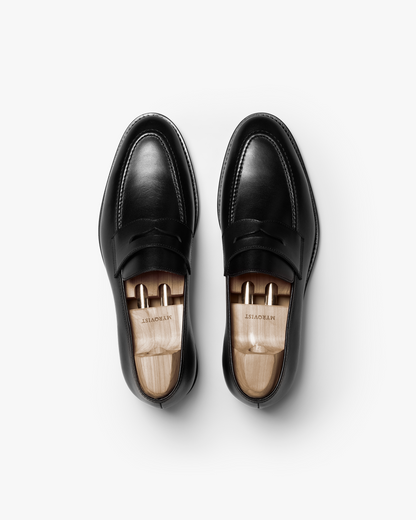 Myrqvist black penny loafers