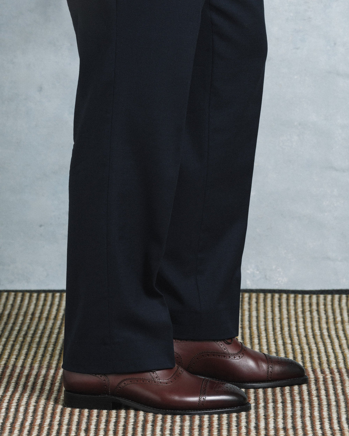 Myrqvist dark brown brogued Oxfords