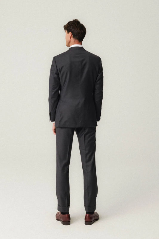 Costume gris en laine/soie Loro Piana