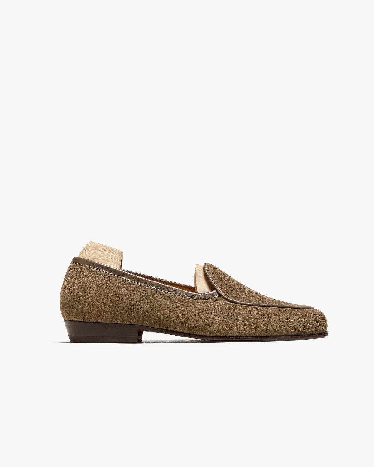 Myrqvist beige suede Belgian loafers