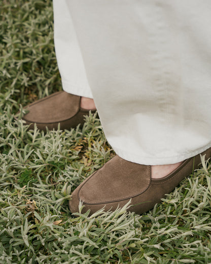 Myrqvist beige suede Belgian loafers