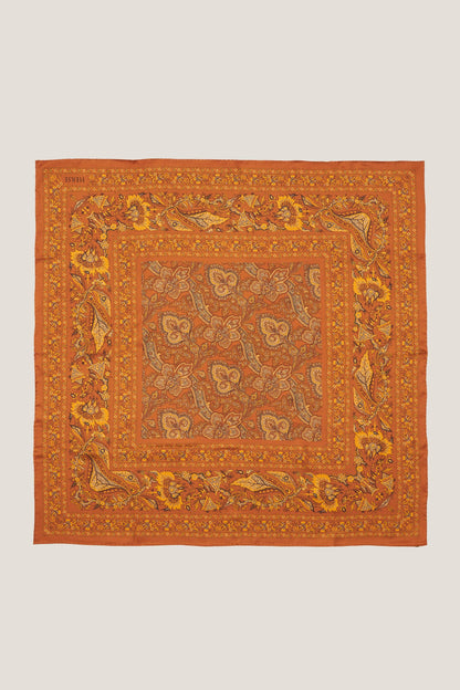 Foulard en soie à motif cachemire