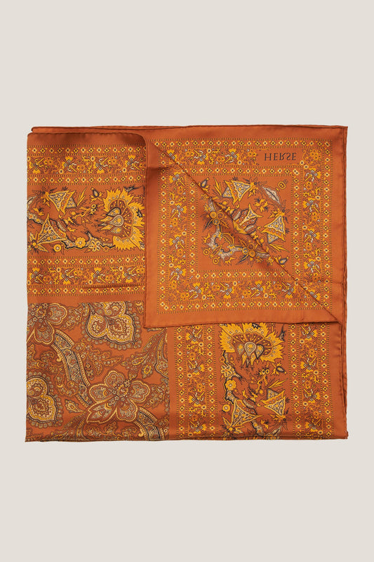 Foulard en soie à motif cachemire