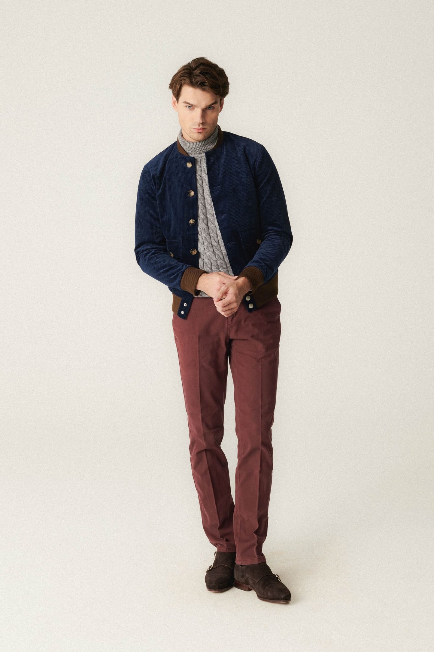 Blouson aviateur en velours côtelé