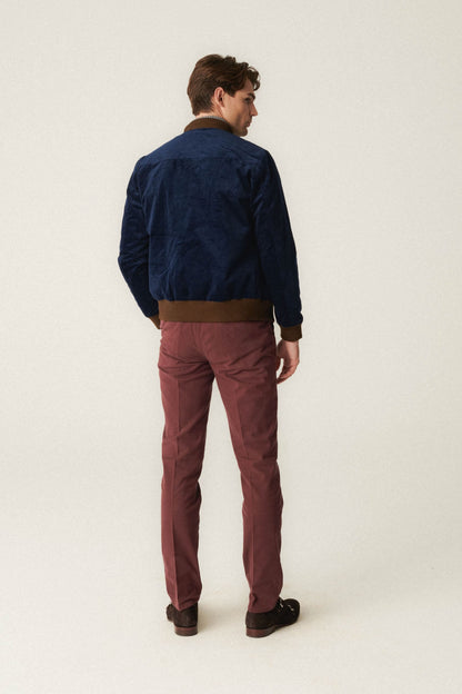 Blouson aviateur en velours côtelé