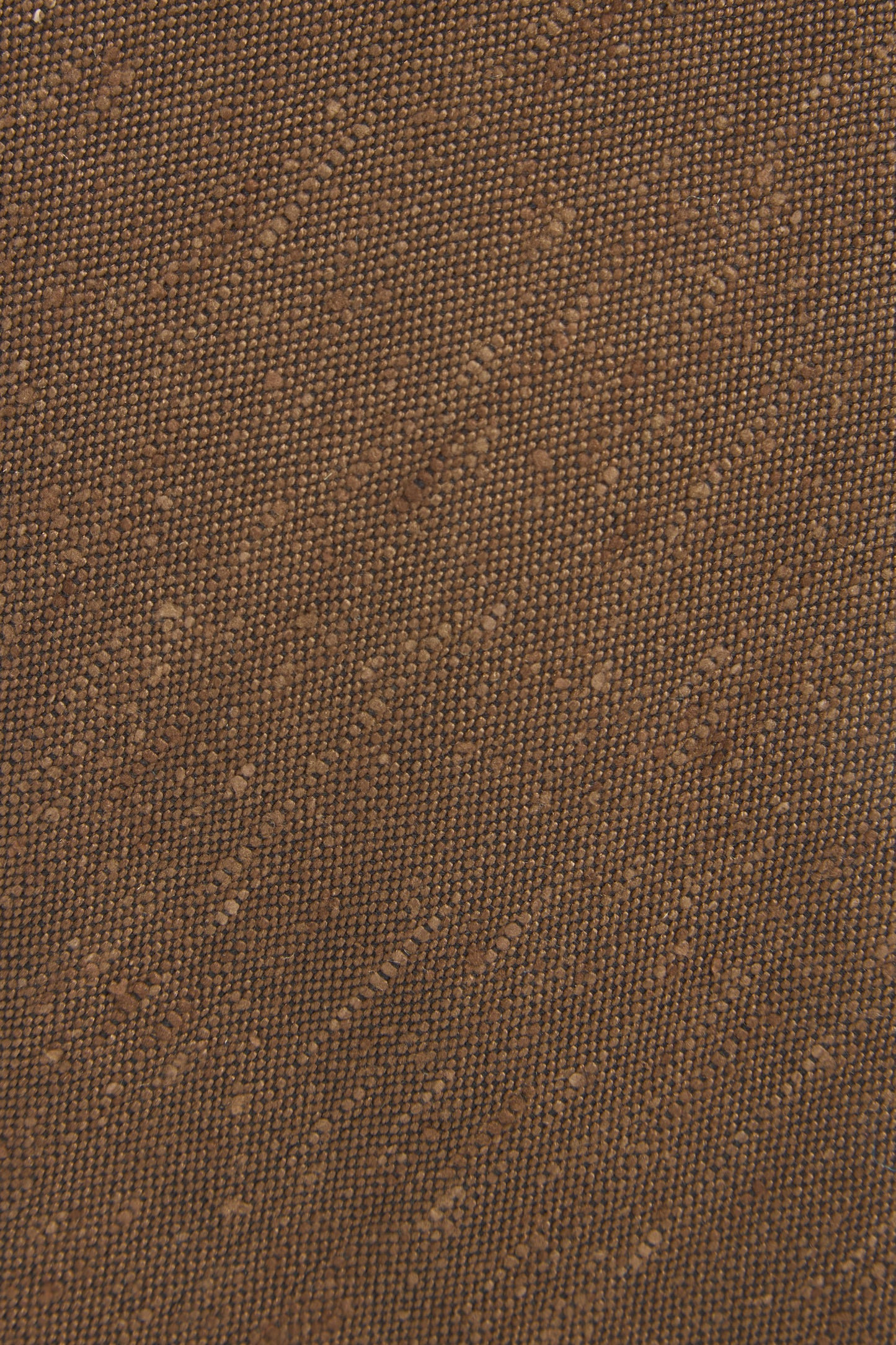 Brown cotton-silk shantung tie