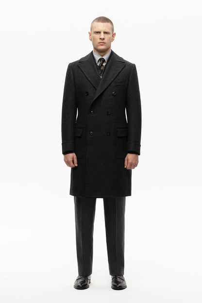 Manteau Ulster gris graphite
