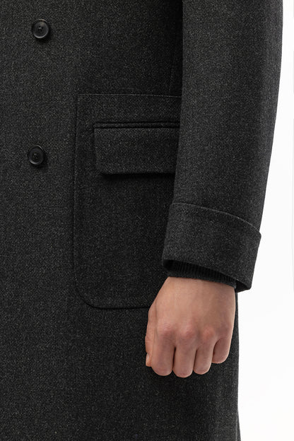 Manteau Ulster gris graphite