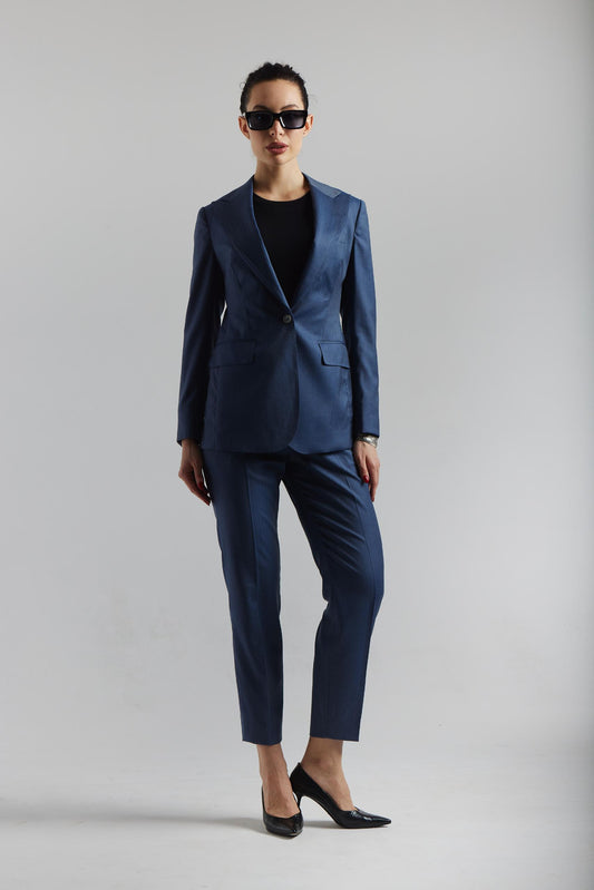 Costume en laine Solaro bleu