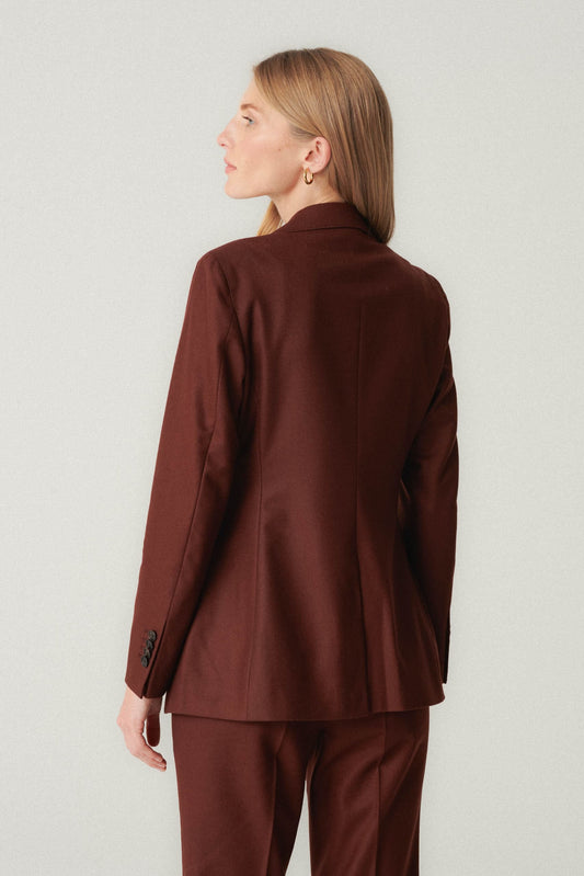 Costume en laine VBC couleur rouille